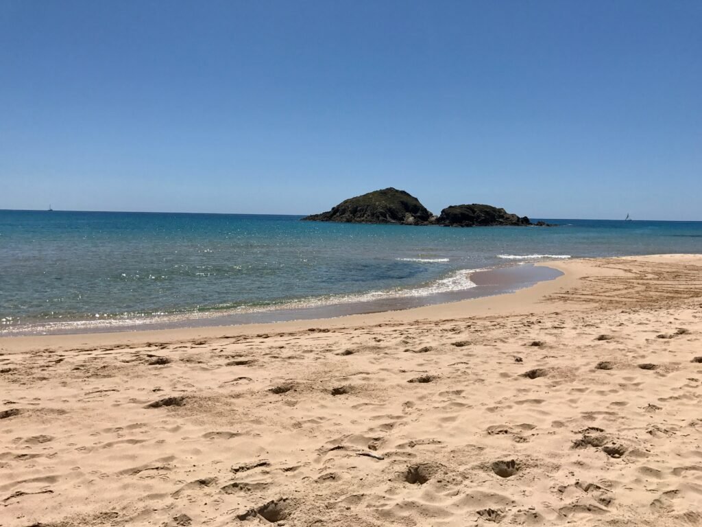 Chia kindvriendelijk strand Sardinia Chia kindvriendelijk strand Sardinia