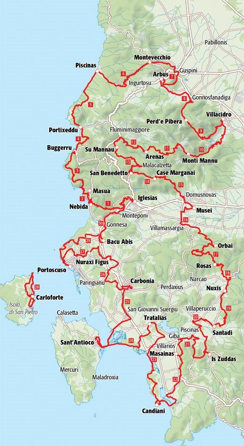 Meerdaagse wandeling op Sardinië