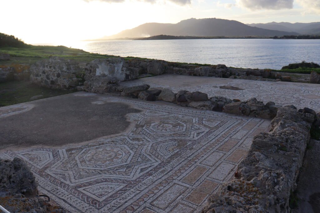 Mozaïken Nora archeologische bezienswaardigheden Sardinië